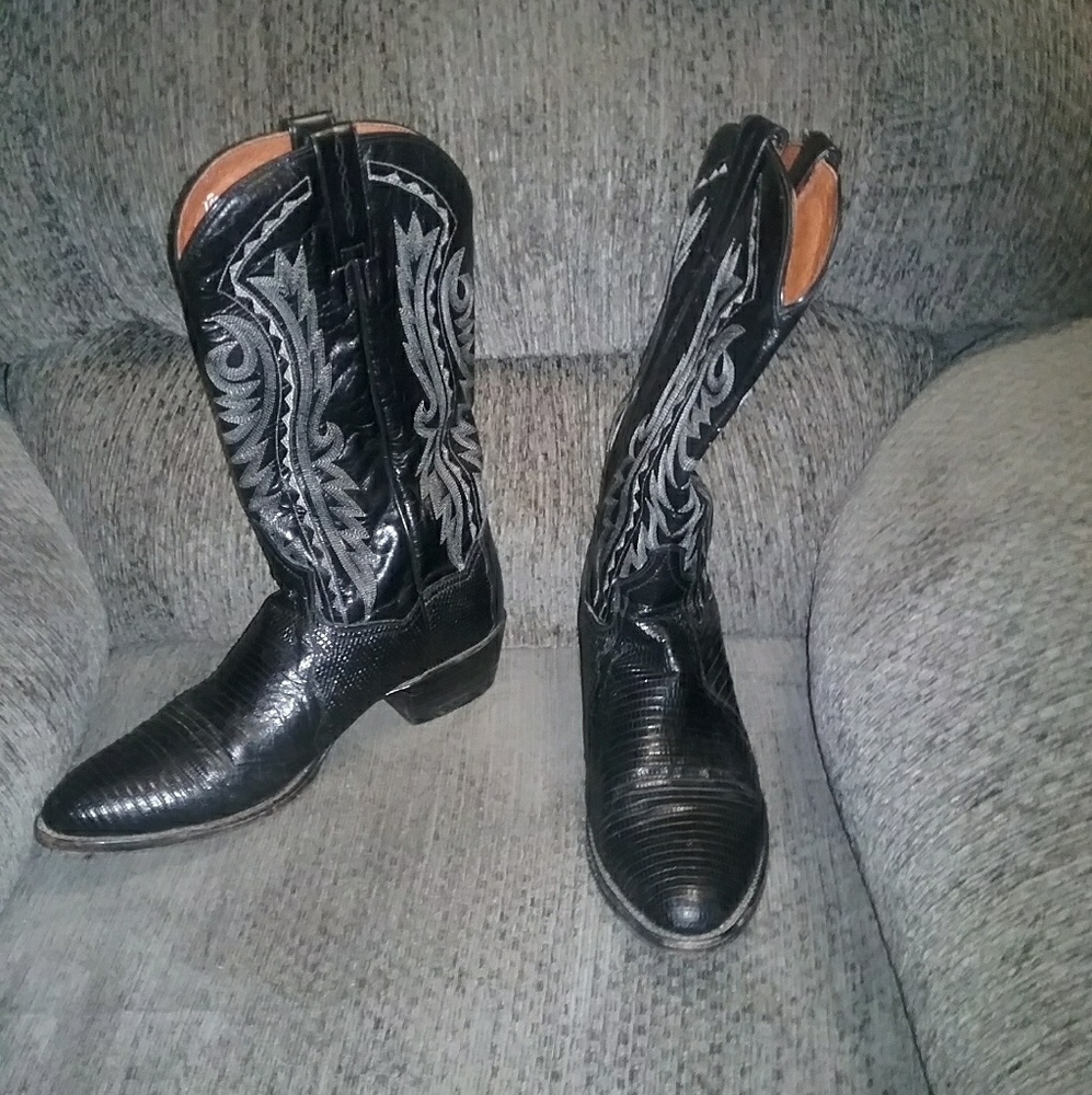 Dan Post exotic lizard boots as 10.5 D